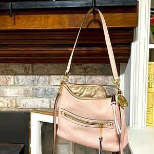 Women’s light pink leather Michael Kors purse